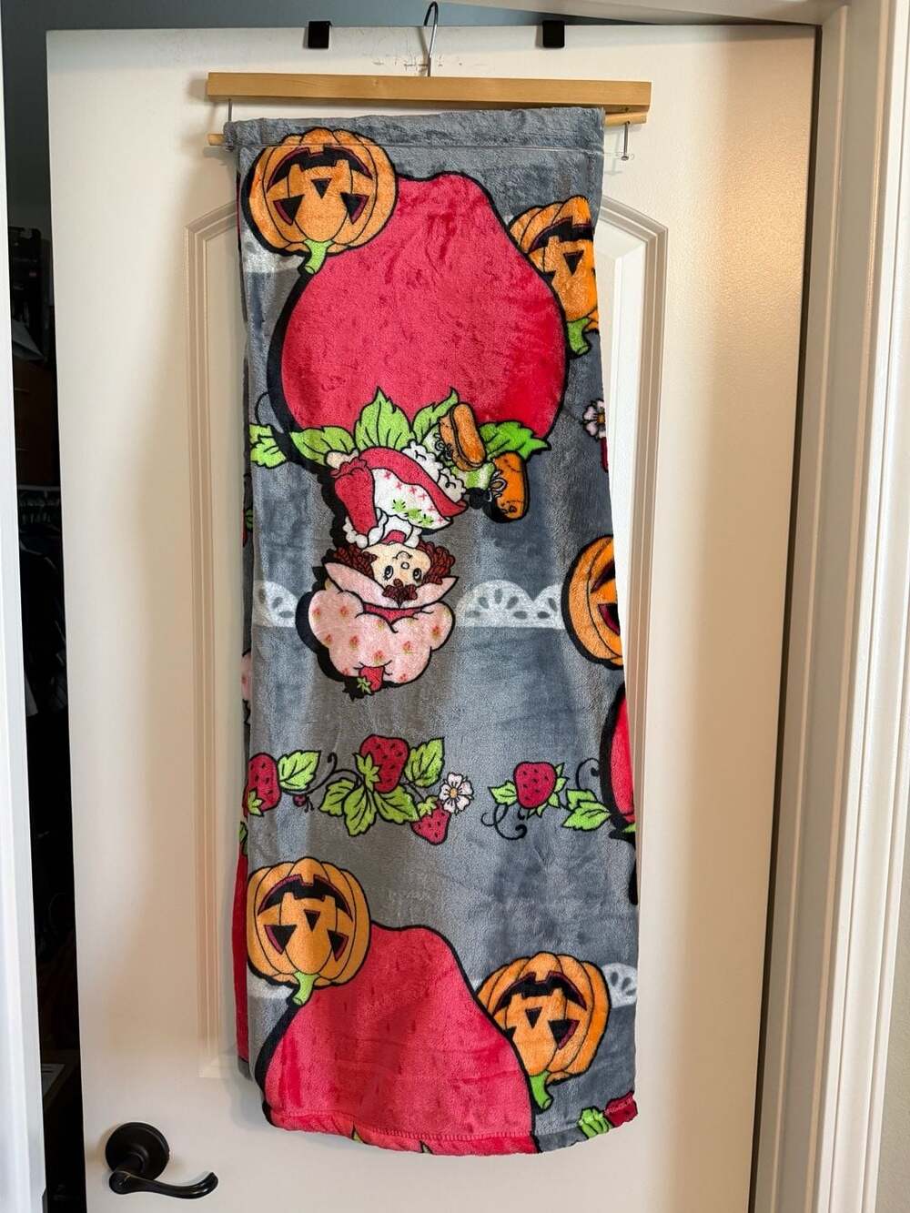 Strawberry Shortcake Halloween Plush Throw Blanket 50in x 70in